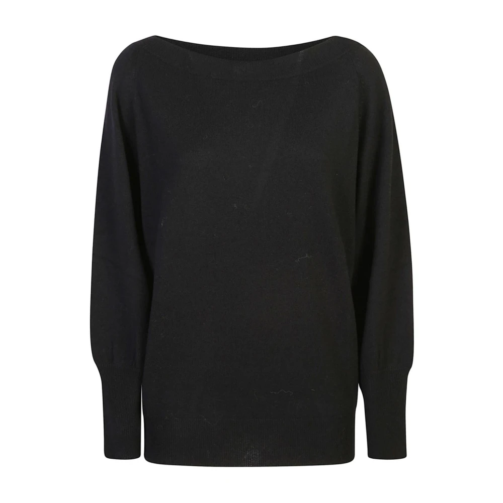 Le Tricot Perugia Zwarte truien voor een stijlvolle look Black Dames