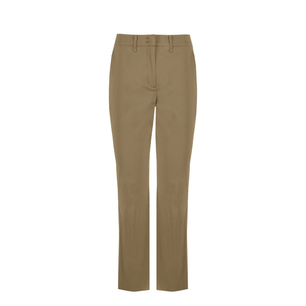 Bomboogie Women's Beige Chino Trousers - Straight Trousers - Xs - Trousers