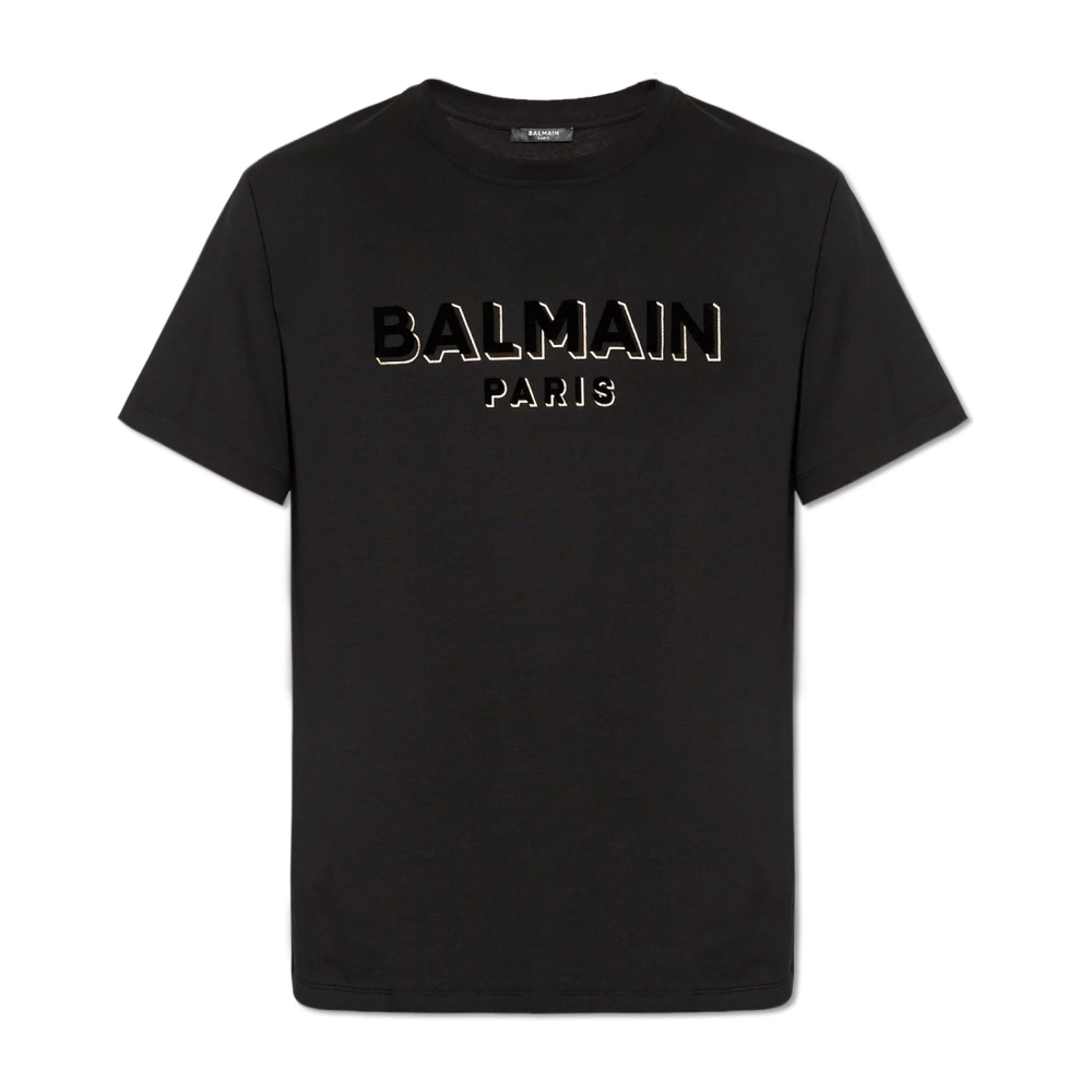 Balmain - Tops > T-Shirts - Black - Balmain - Modalova