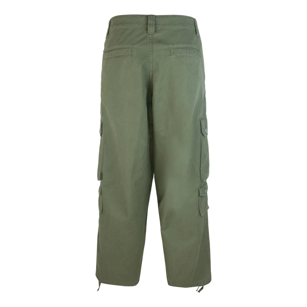 Carhartt WIP Groene Katoenen Relaxte Fit Broek Green Heren