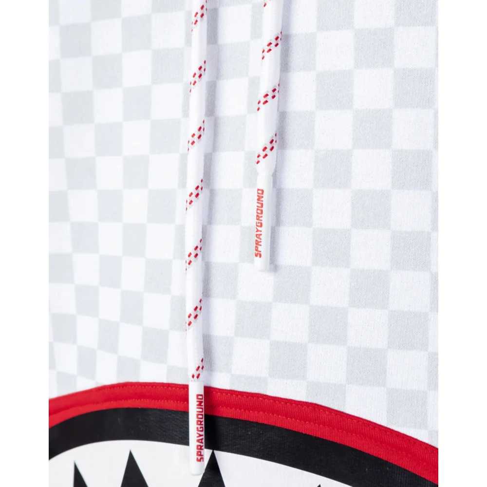 Sprayground Hoodie met Kangoeroezak White Heren