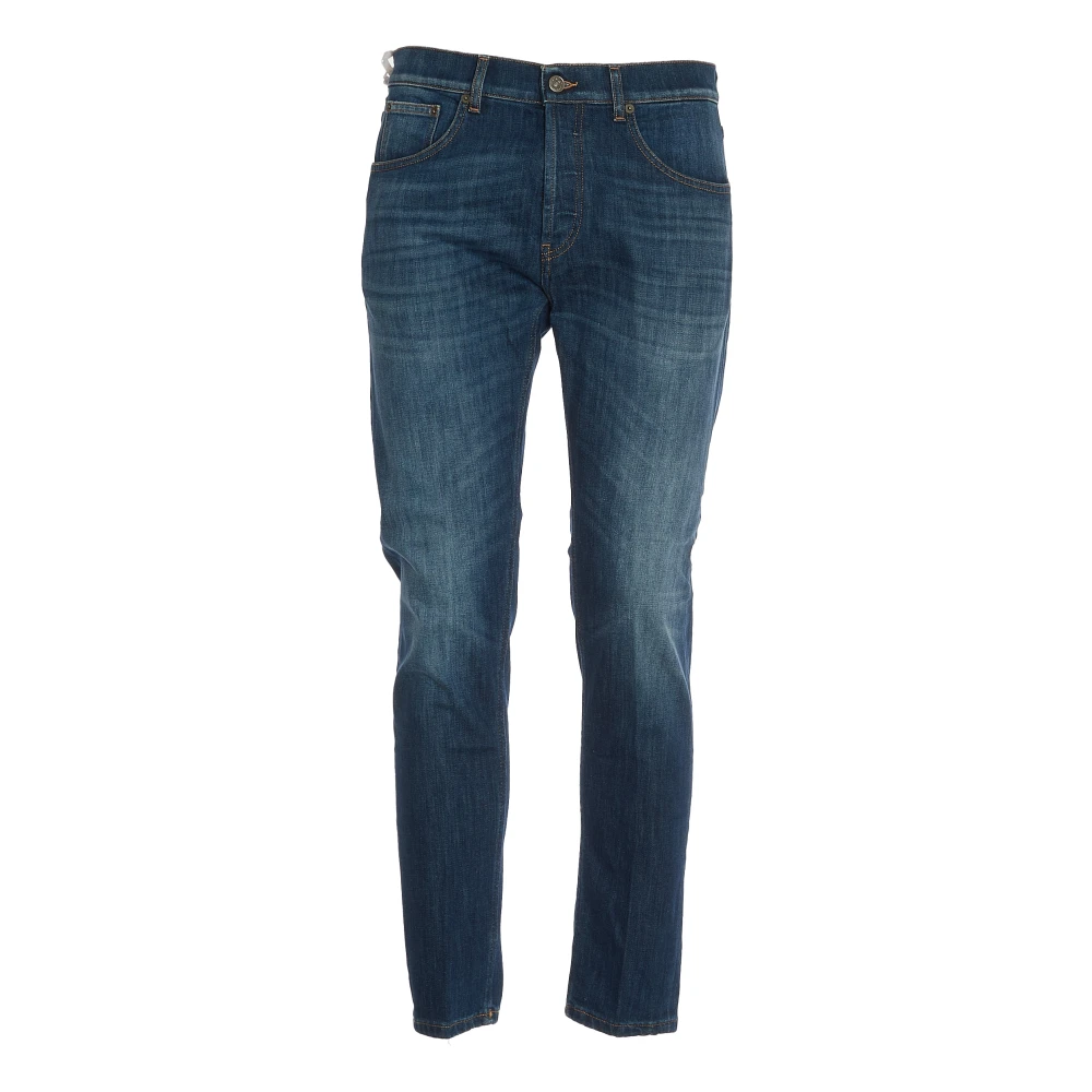 Dondup Donker Denim Wortel Slim Fit Jeans Blue Heren