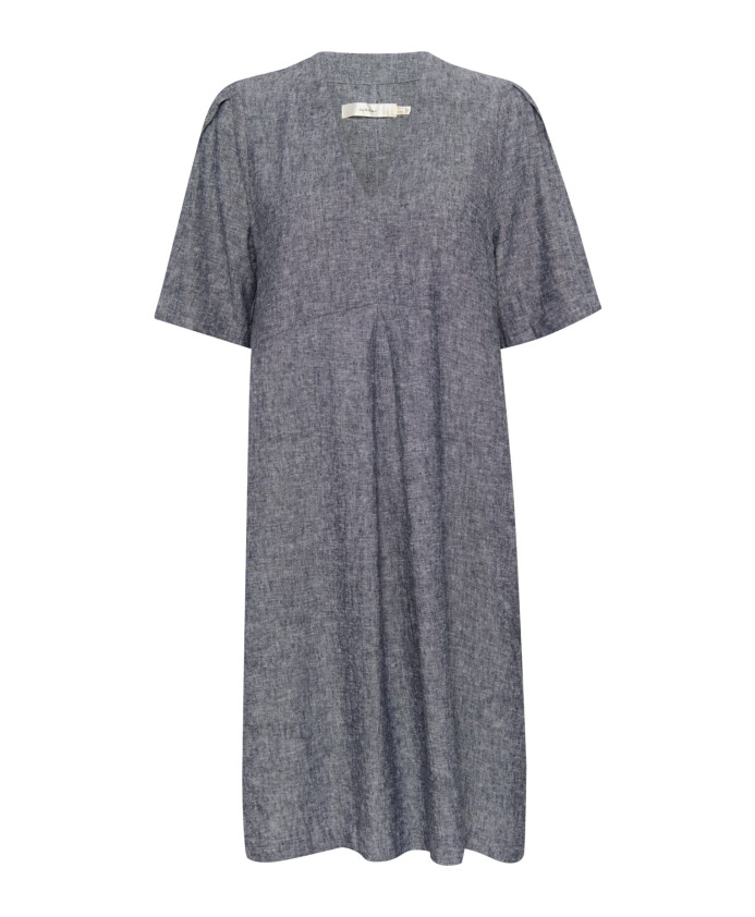 robe-courte-bleu-marine-melange