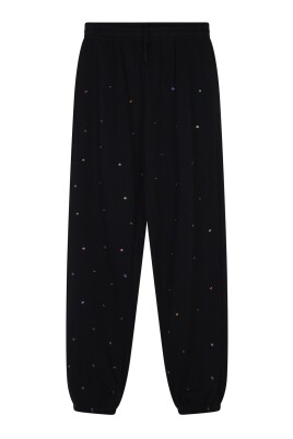 black-studded-knit-sweatpants