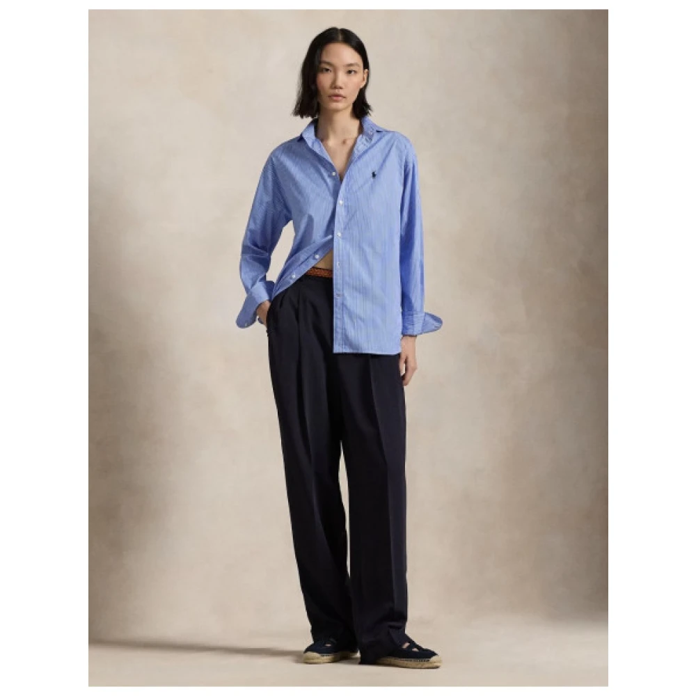 Polo Ralph Lauren Gestreept Casual Overhemd Blue Dames