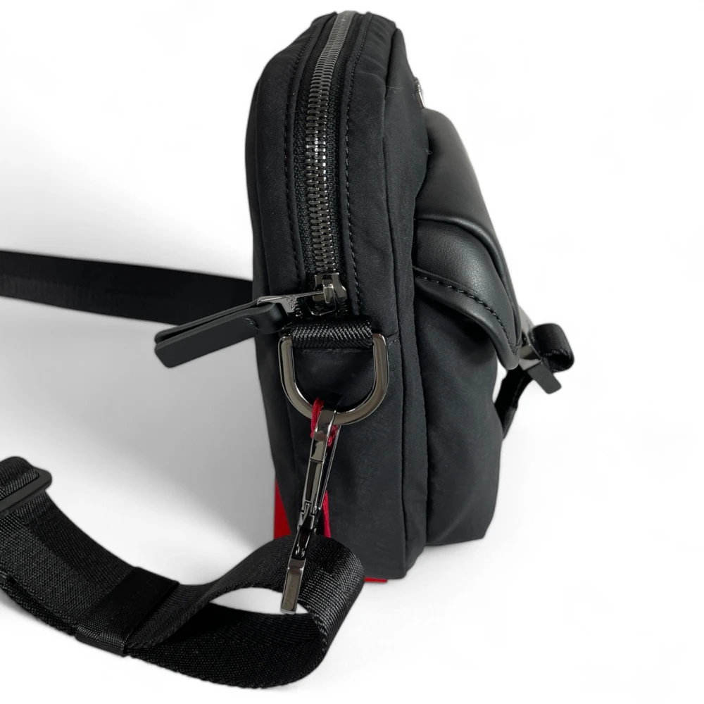 Hugo Boss Heren Zip Reporter Tas Zwart Black Heren
