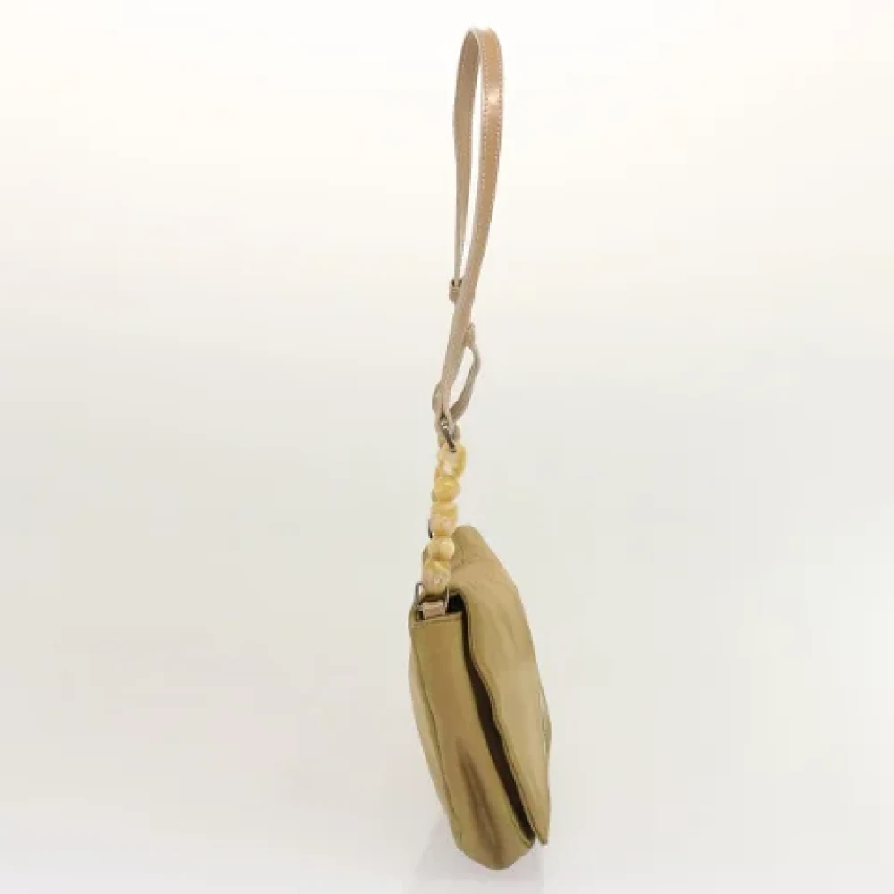 Dior Vintage Pre-owned Nylon dior-bags Beige Dames