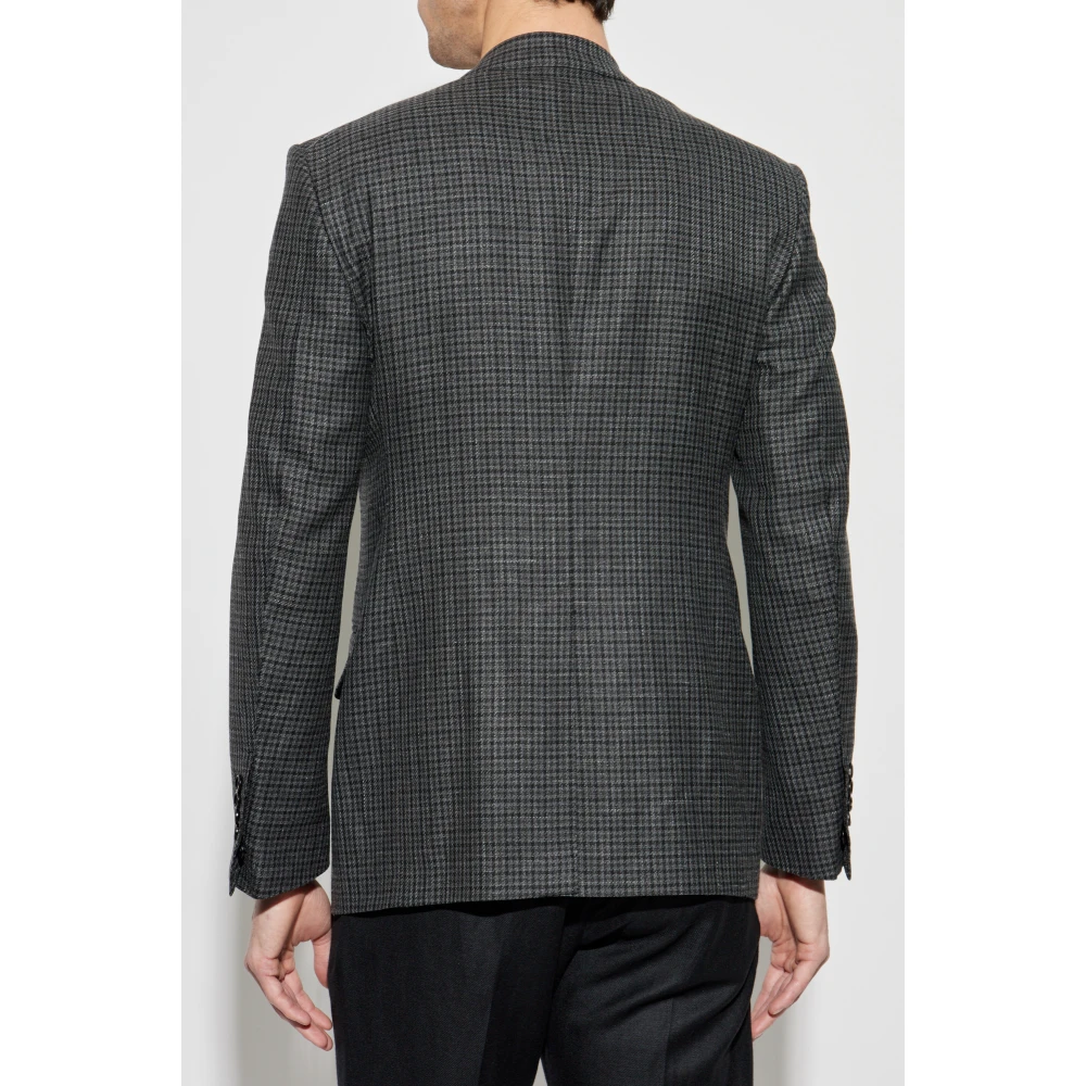 Tom Ford Houndstooth Blazer Gray Heren