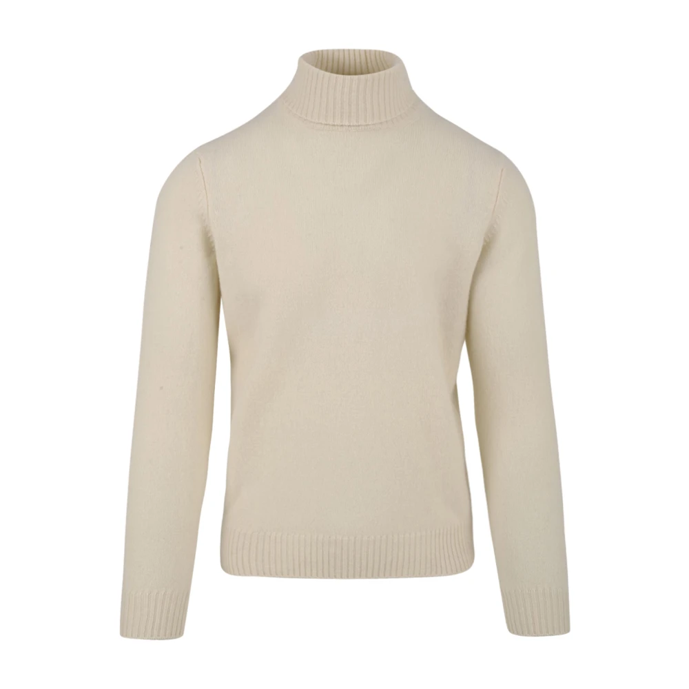 Filippo De Laurentiis Uomo Beige - Wool-Cashmere Turtleneck - Knitwear - L