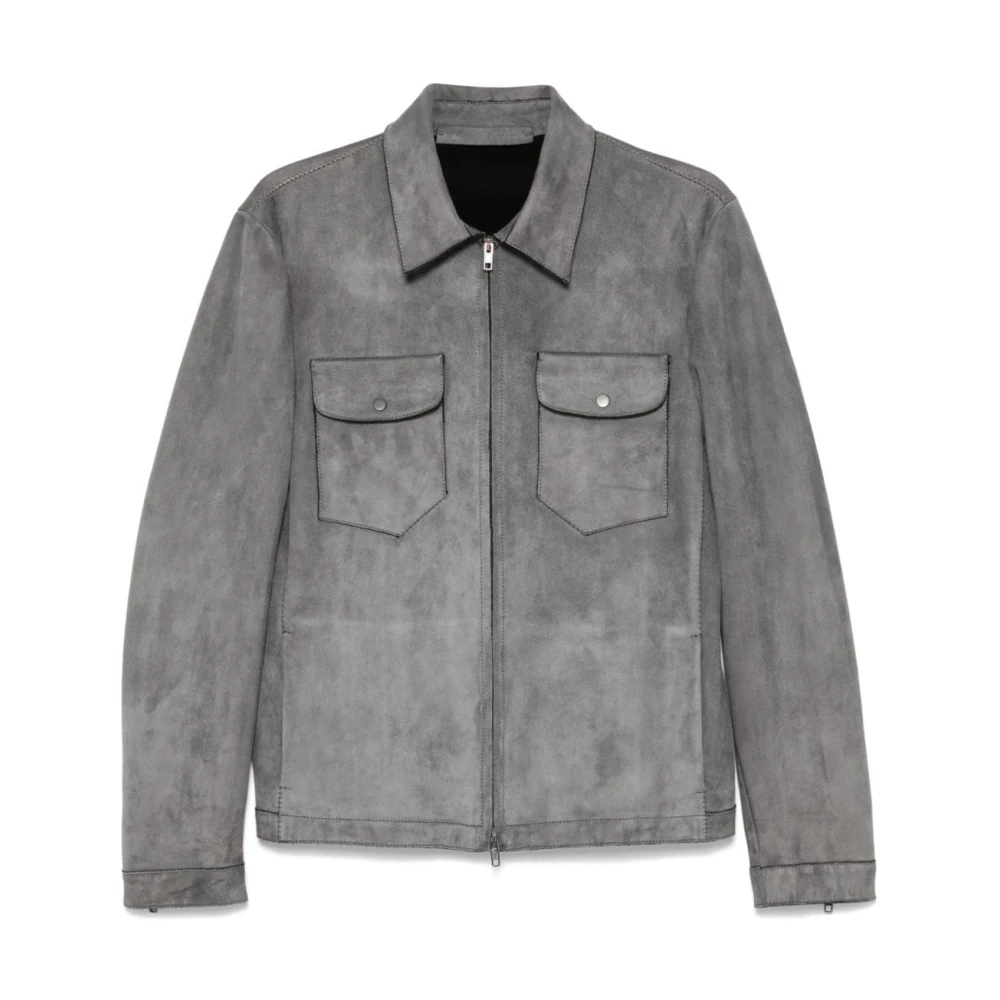 Salvatore Santoro Stijlvolle Jassen Collectie Gray Heren