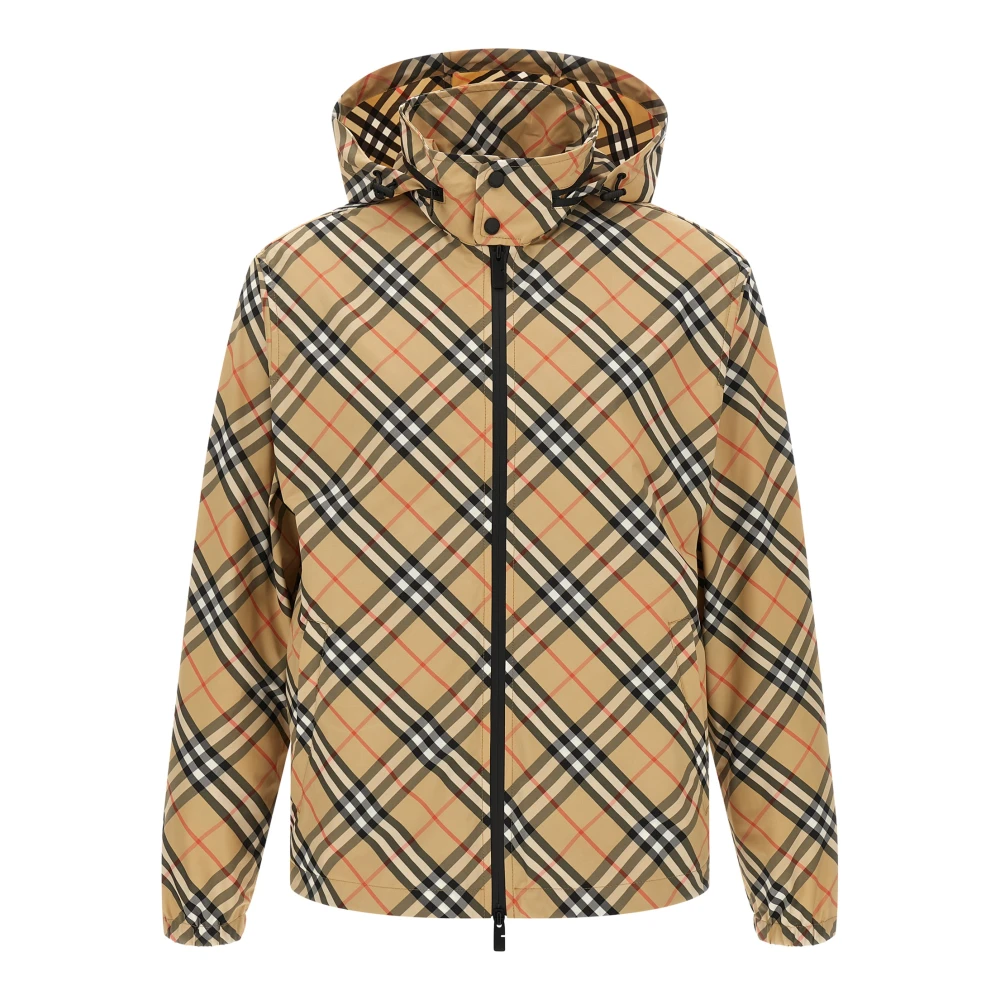 Burberry Men's Beige Light Jackets, Xl, Markham Jacket