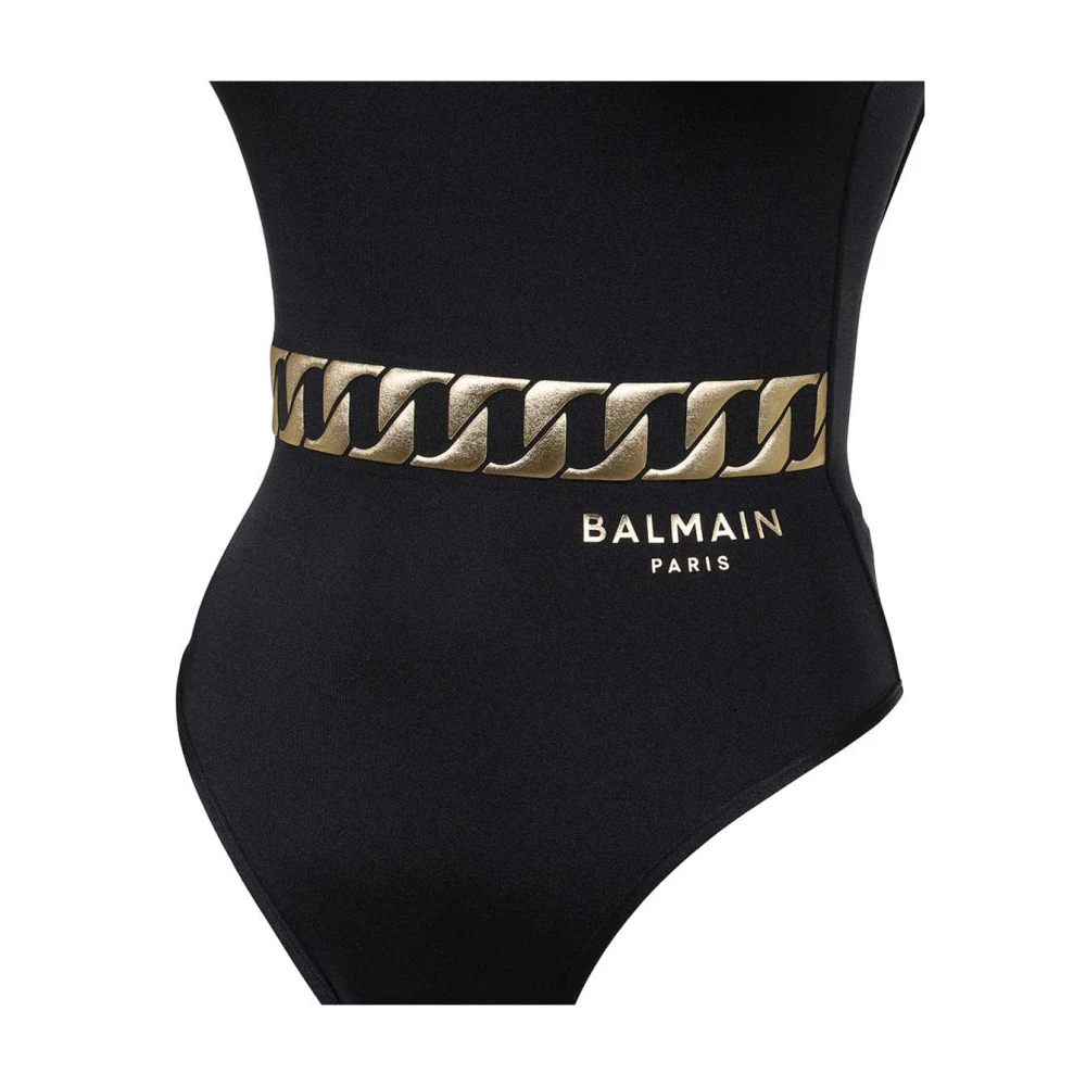 Balmain Badpak met Logoprint Black Dames
