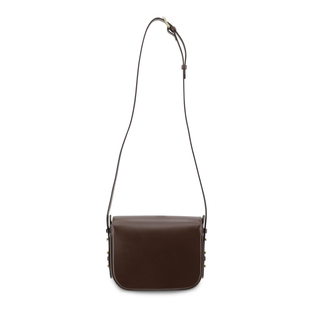 Soeur Bruine Mini Crossbody Tas Vrouw Leer Brown Dames