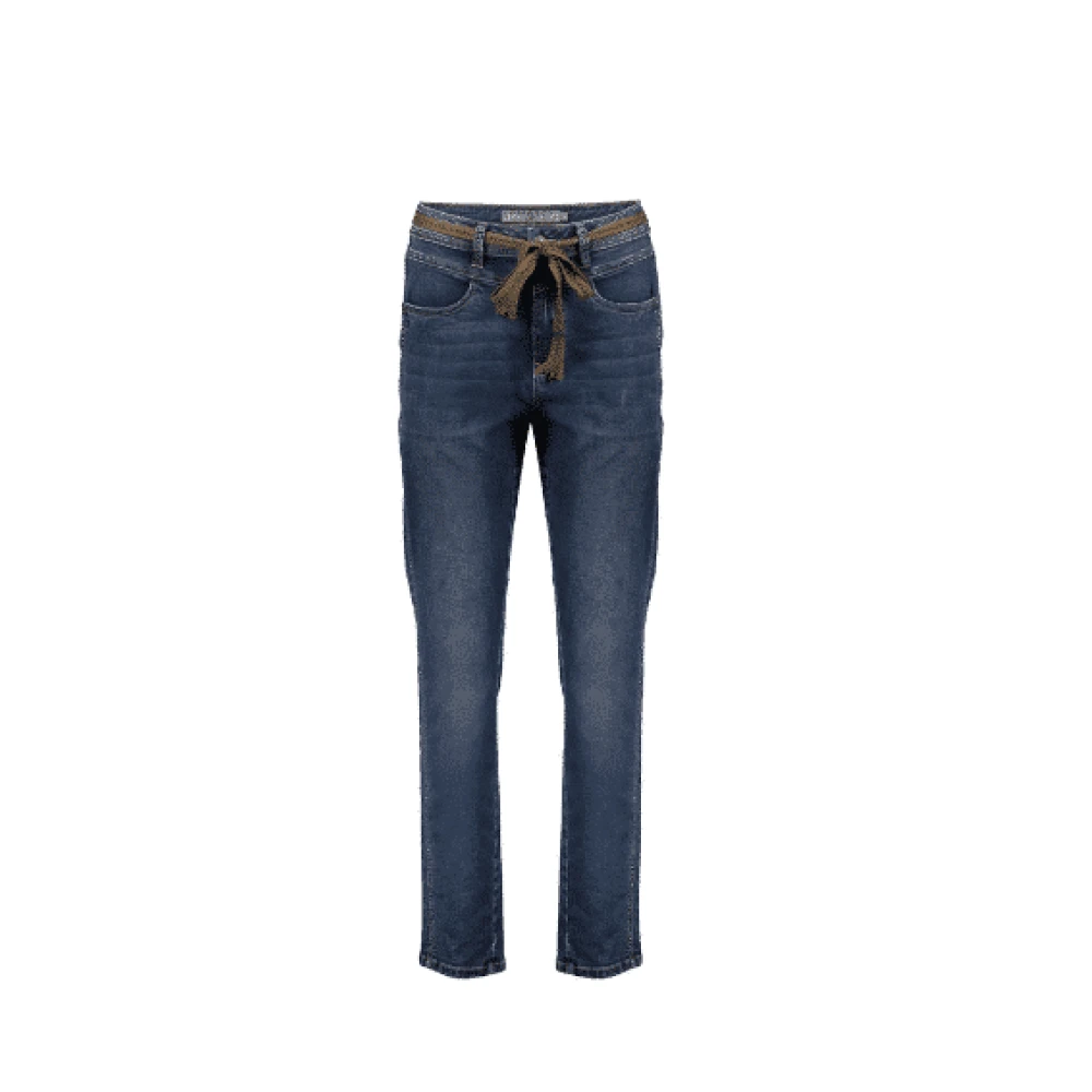 Geisha Hoge Taille Slim Fit Jeans Blue Dames