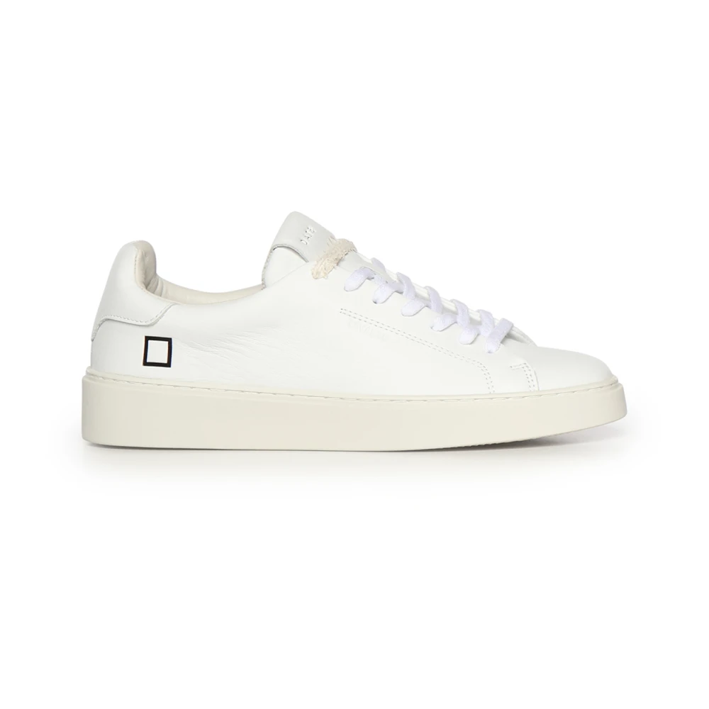 D.a.t.e. Leren sneakers met veters Heren Schoenen Wit