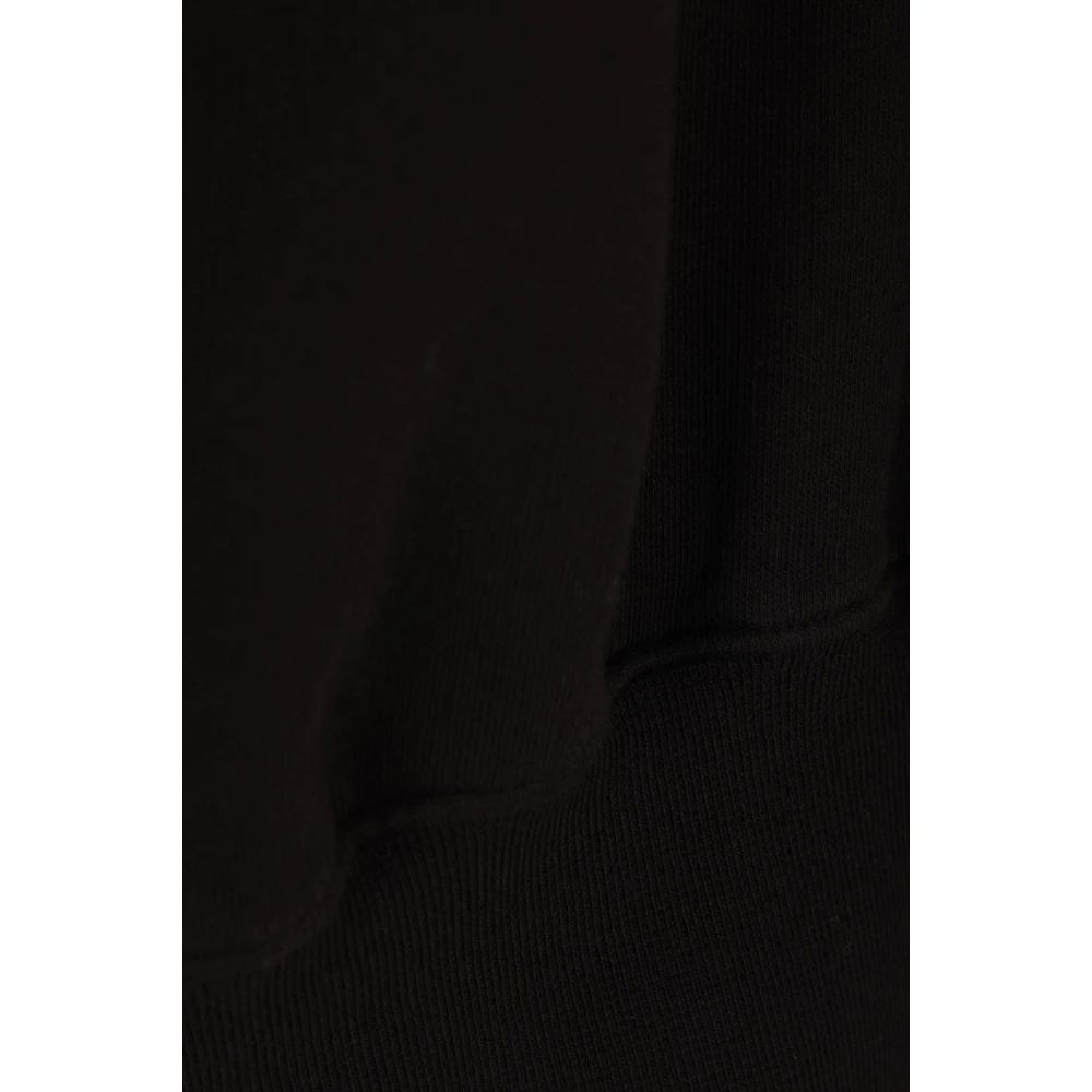 Rick Owens Zwarte Oversized Trui met Cut-Out Detail Black Heren