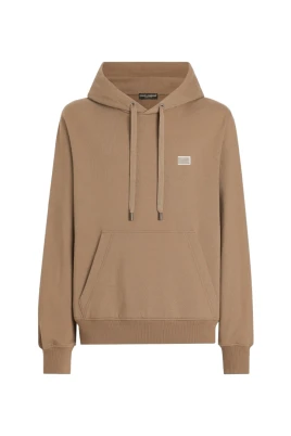 Kaffebrun Logo Plaque Hoodie
