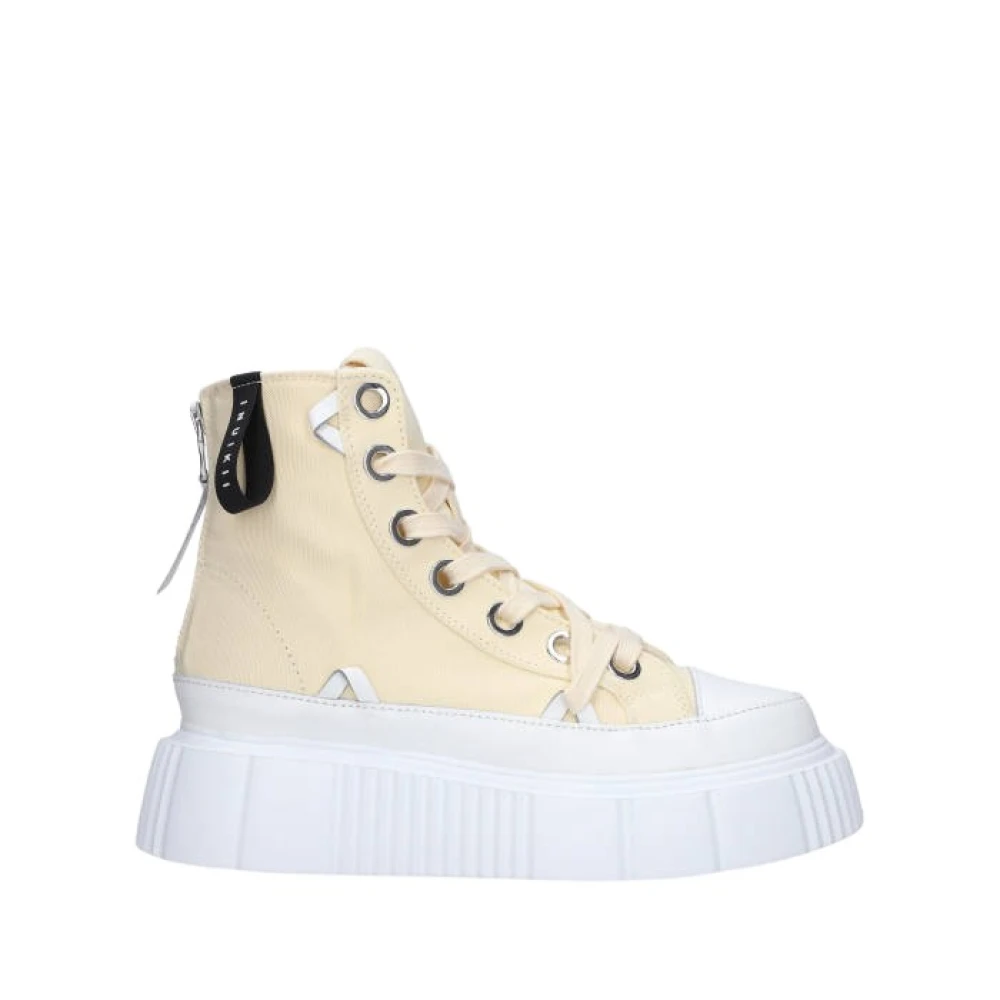 Inuikii High Matilda Canvas Sneakers Dames Schoenen Beige