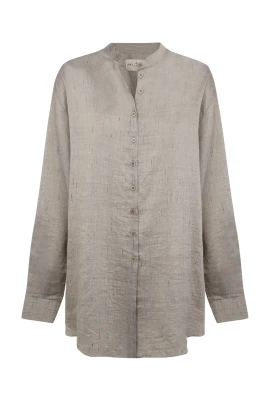 Oversize Nålrandsrandig Skjorta
