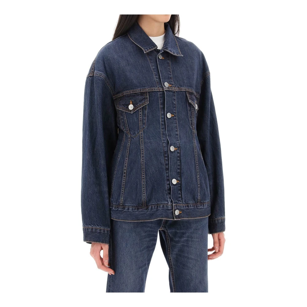 Balenciaga Zandloper Denim Jack Blue Dames