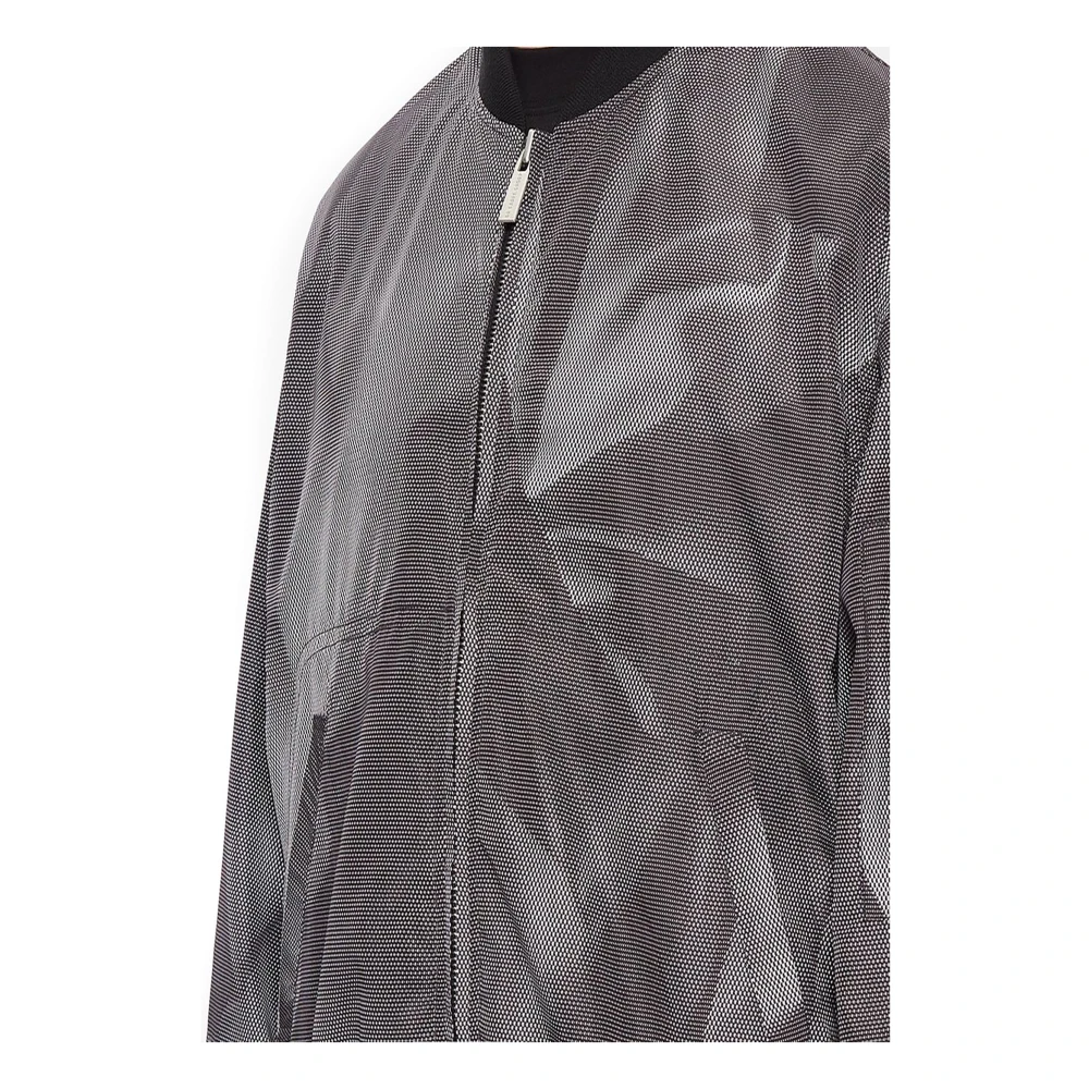 44 Label Group Zwarte Crinkle Bomberjas Black Heren