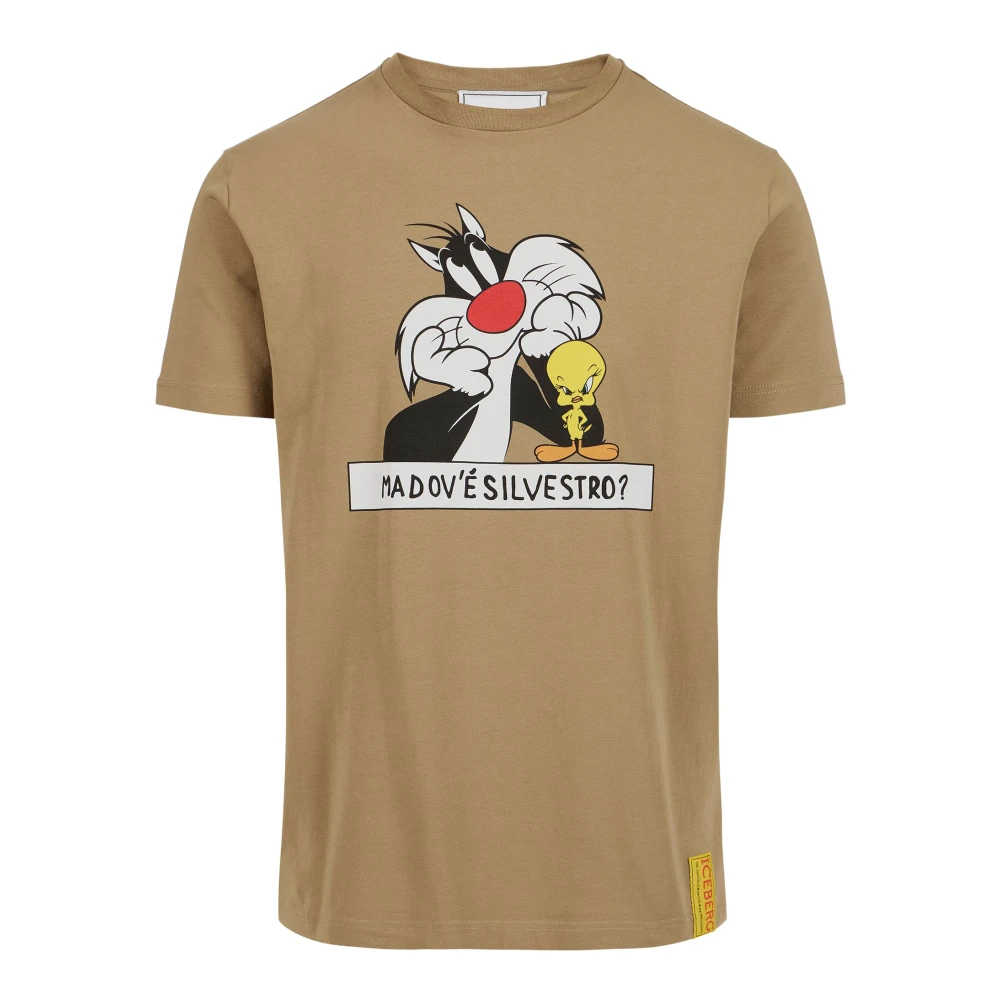 Iceberg - Tops > T-Shirts - Beige - Iceberg - Modalova