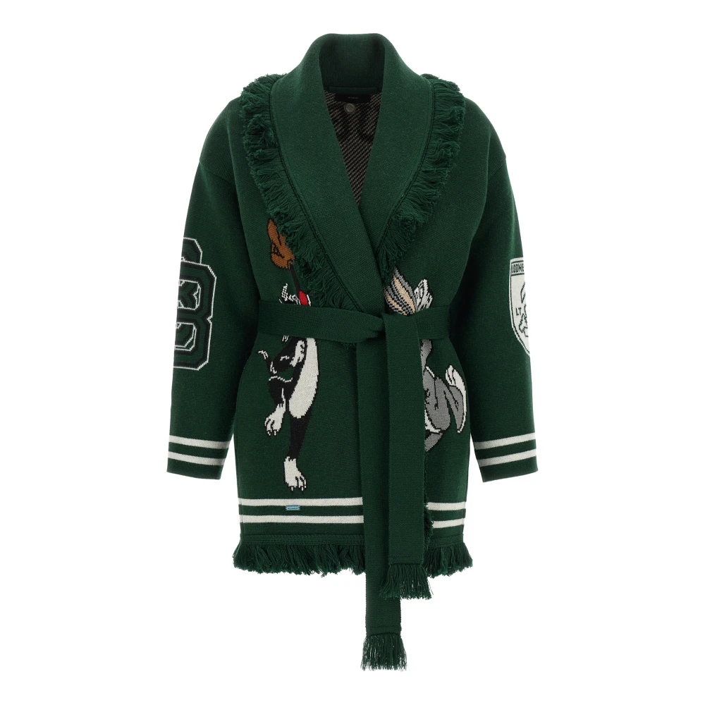 Alanui , Cardigans, Female, Green, S, Knitwear