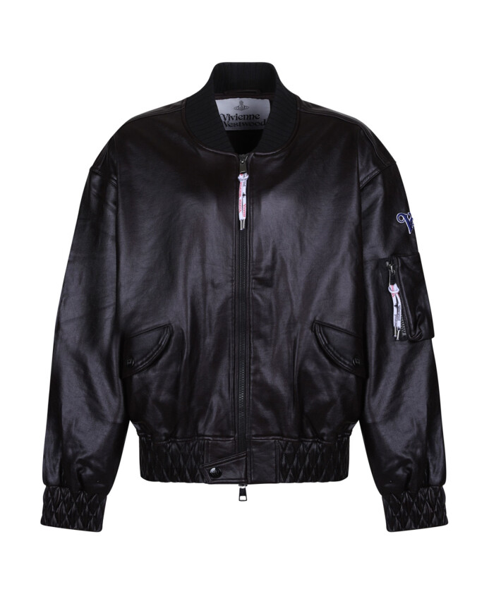 zwarte-bomberjack-met-coating