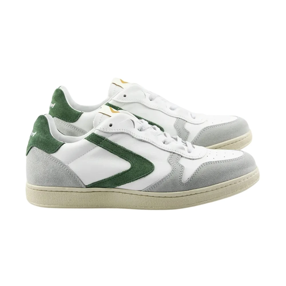 Valsport 1920 Groene leren sneakers- stijlvol model Heren Schoenen Wit