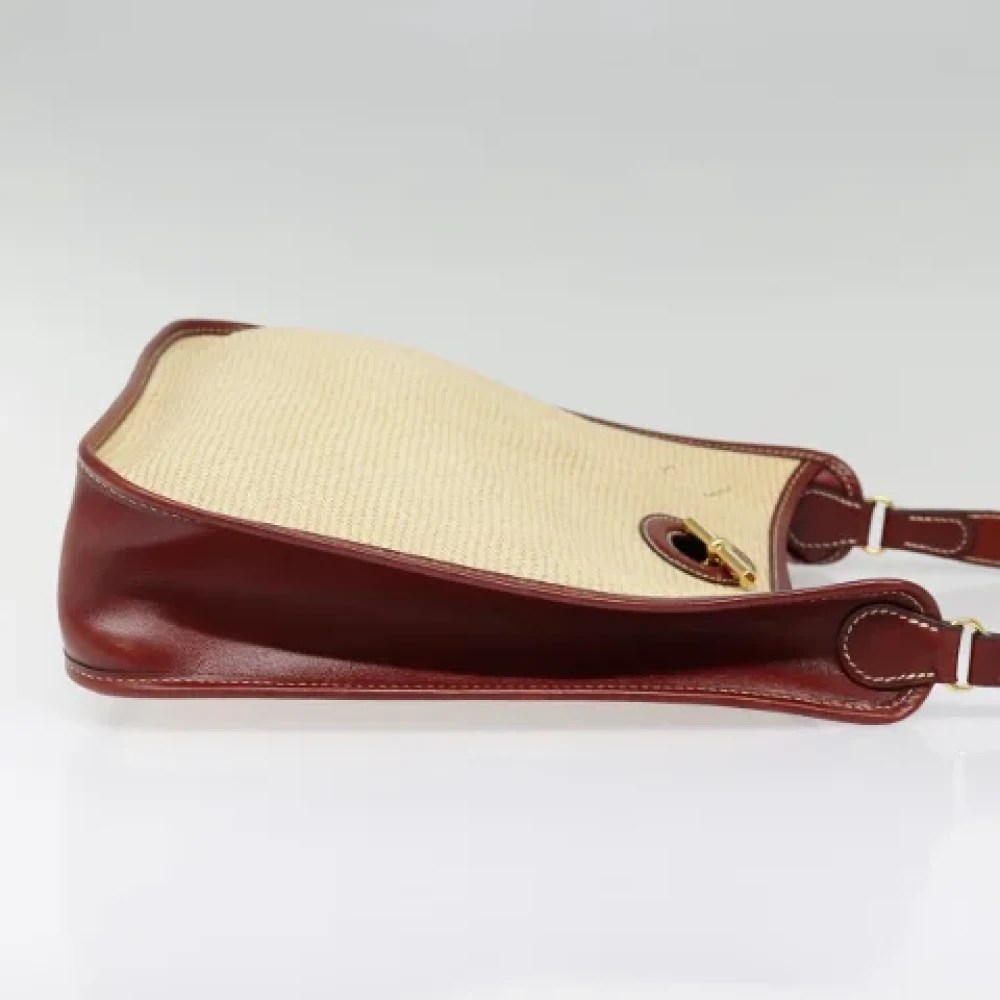 Hermès Vintage Pre-owned Fabric shoulder-bags Beige Dames