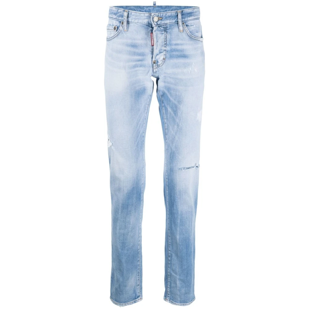 Dsquared2 Blue Slim Fit Jeans Cotton Elastan Italy - Male - Slim Fit Jeans - W36 - Jeans