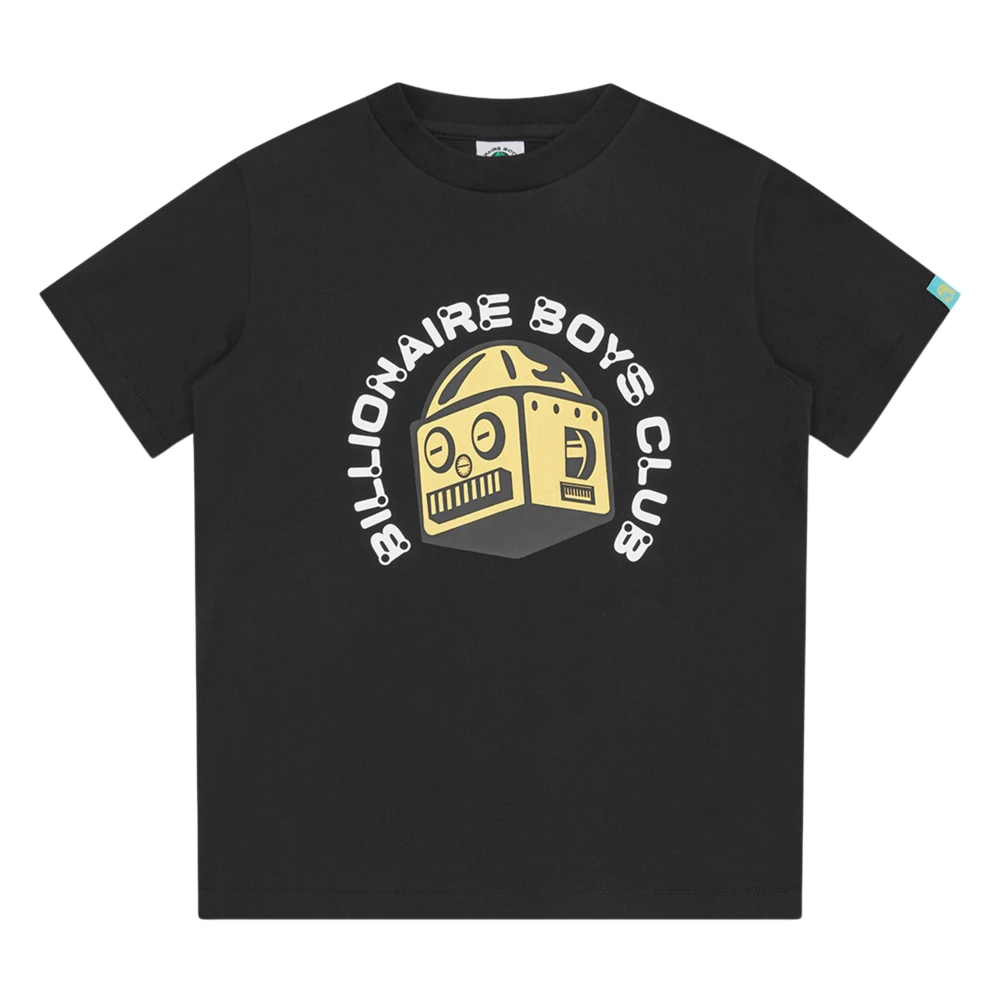Billionaire Boys Black T-Shirts,, Robot Logo T-Shirt For Size 4 Y