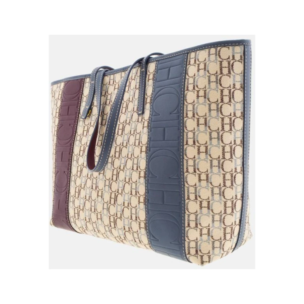 Carolina Herrera Traveler Maracaibo Shopping Tas met Zijstrepen Multicolor Dames
