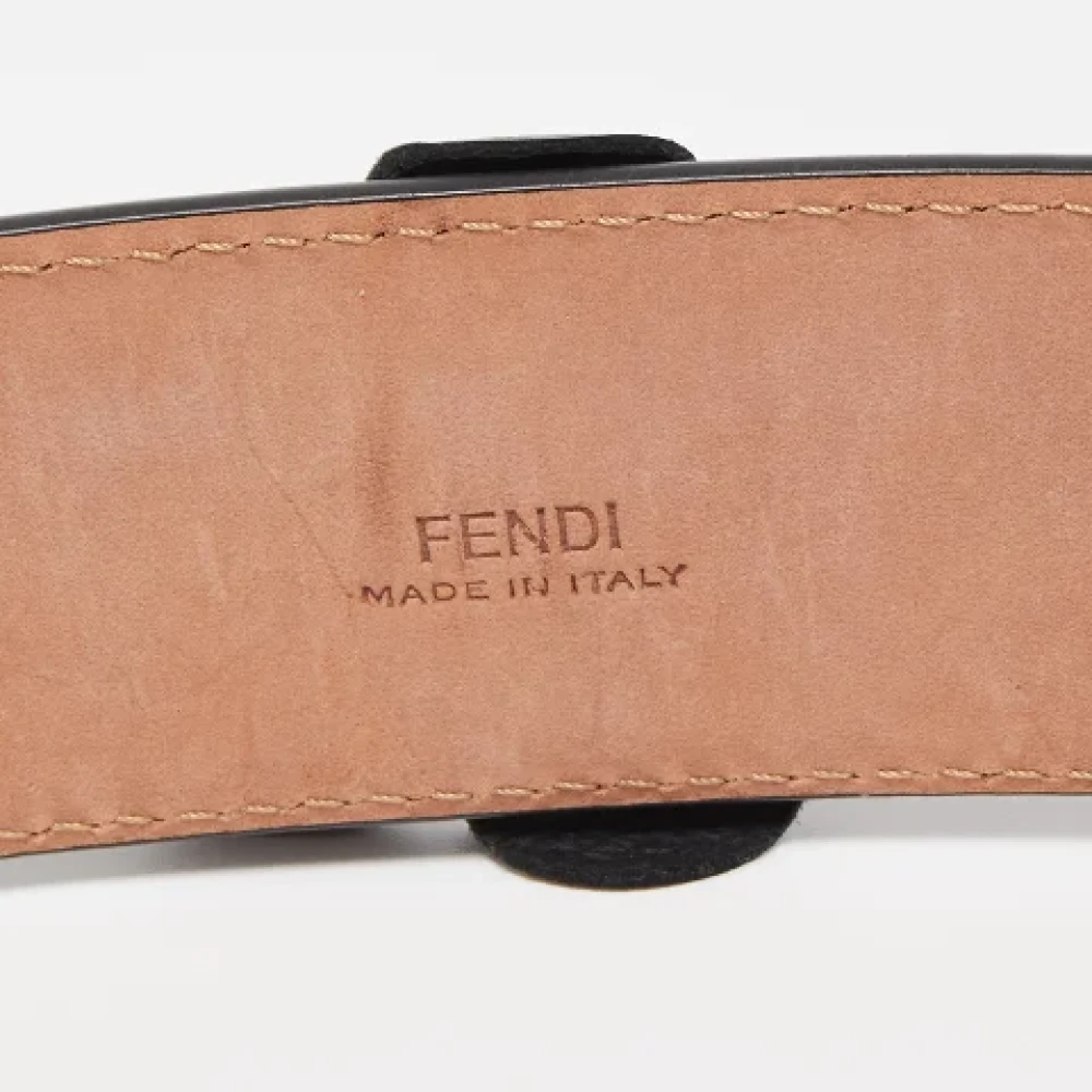 Fendi Vintage Pre-owned Leather belts Black Unisex
