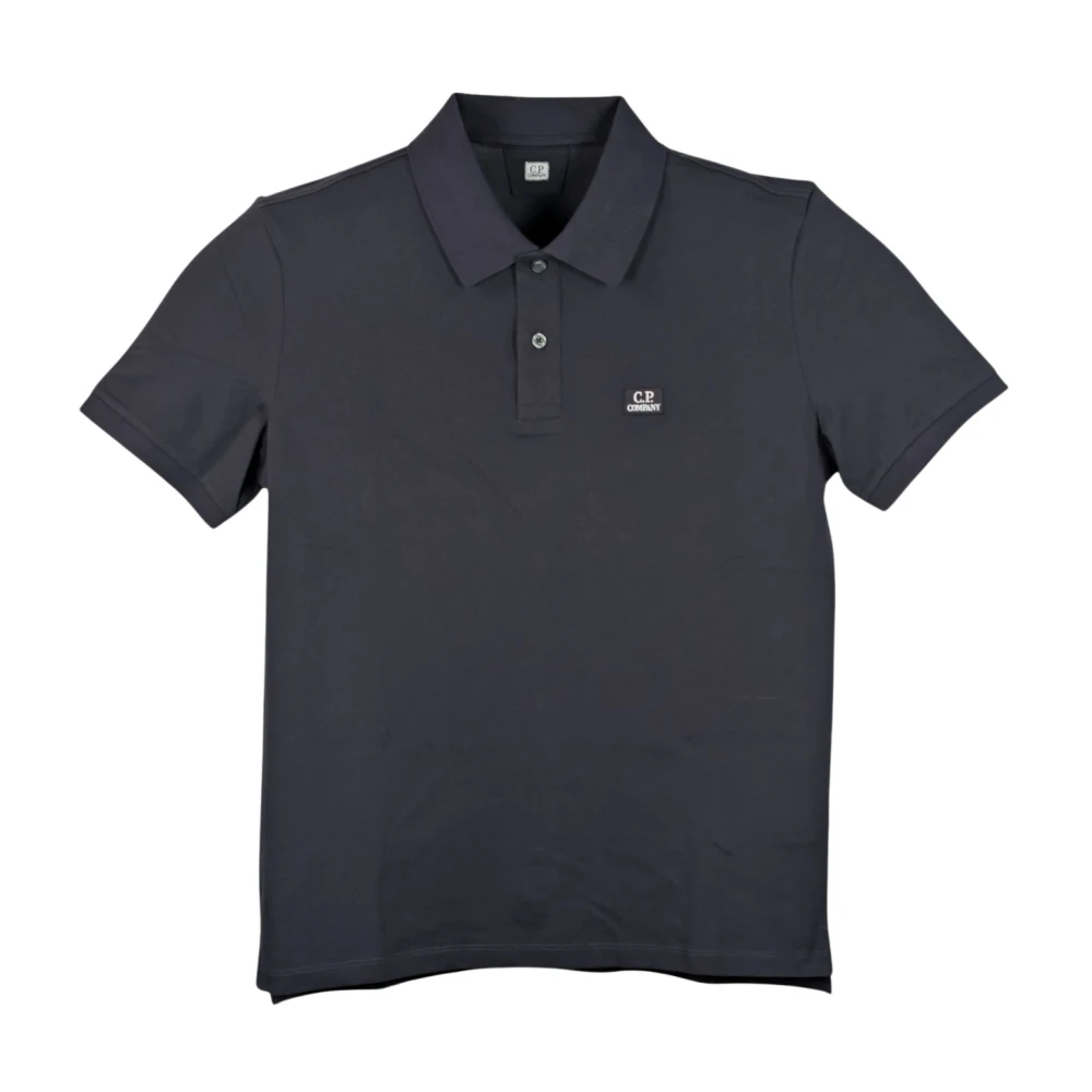 C.p. Company Men's Blue Polo Short Sleeve - Polo Shirts - L - Tops
