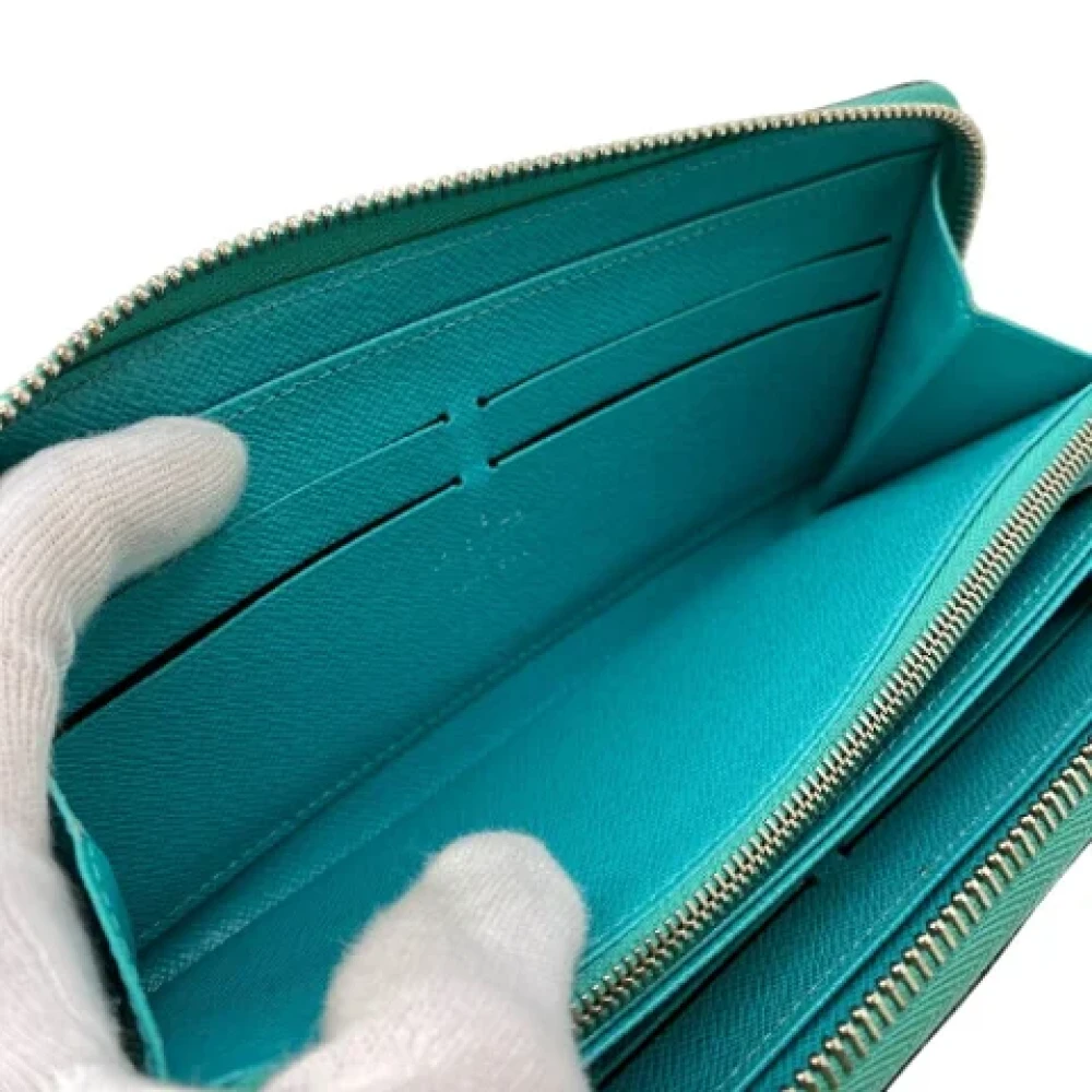 Louis Vuitton Vintage Pre-owned Leather wallets Blue Dames