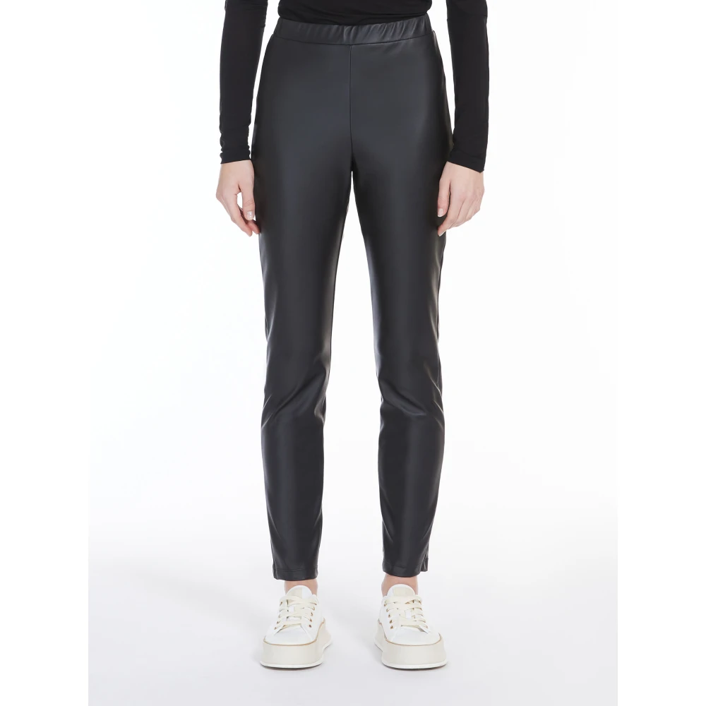 Max Mara Zwarte Rodano Broek Black Dames
