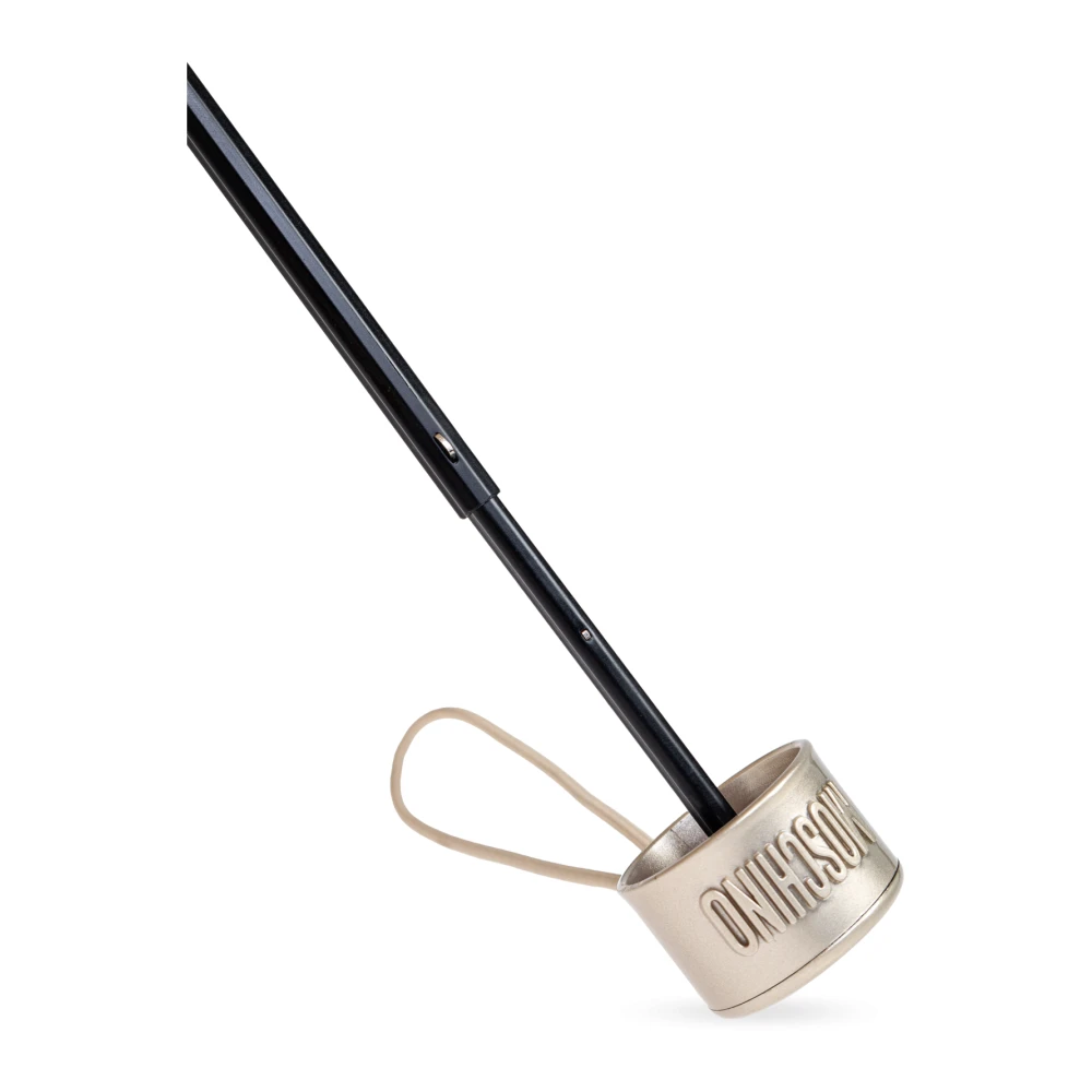 Moschino Paraplu met logo Beige Unisex