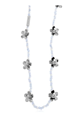 Halsband med blommotiv