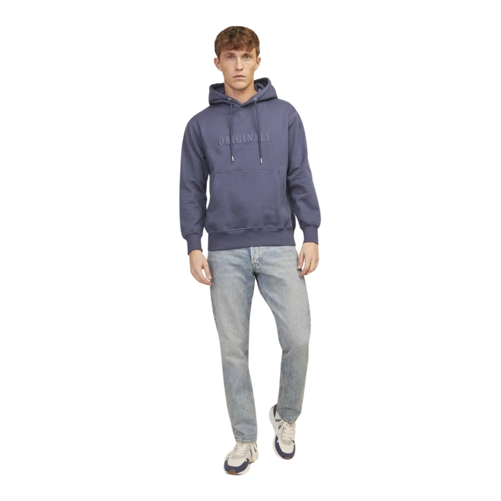 jack & jones Frederiksberg Hoodie met 3-D print Blue Heren
