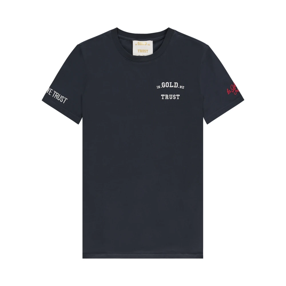In Gold We Trust Total Eclipse T-shirt Blue Heren