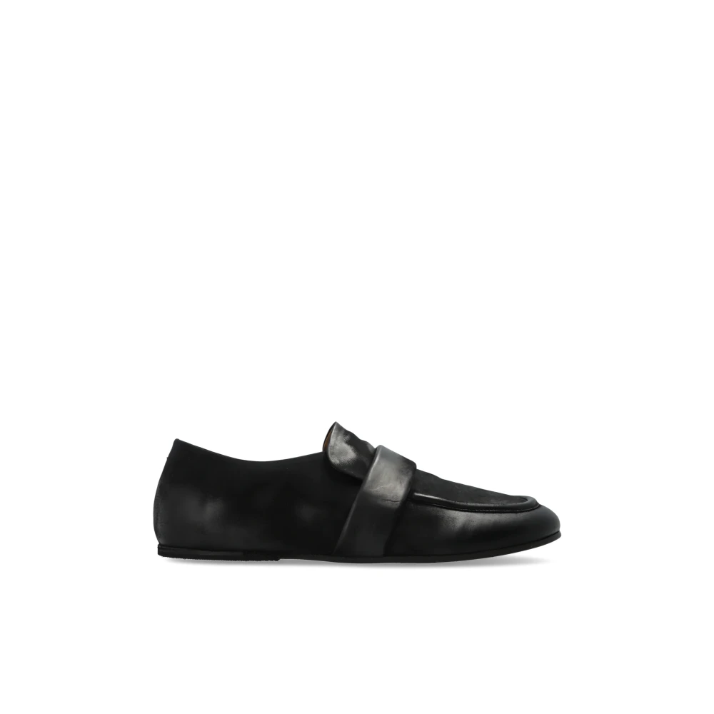 Marsell Homme Noir - Mocassins En Cuir Streccoblocco - Chaussures - Taille: 45 Eu