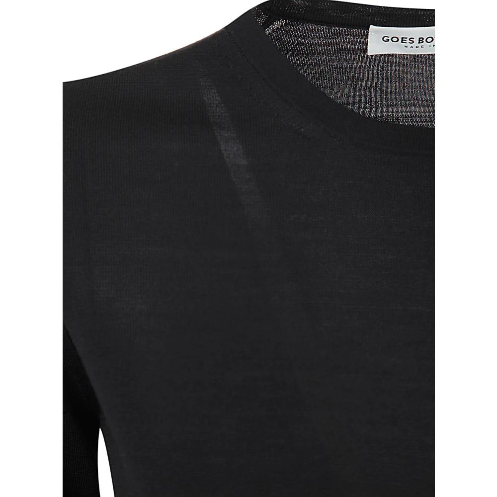 Goes Botanical Round-neck Knitwear Black Dames