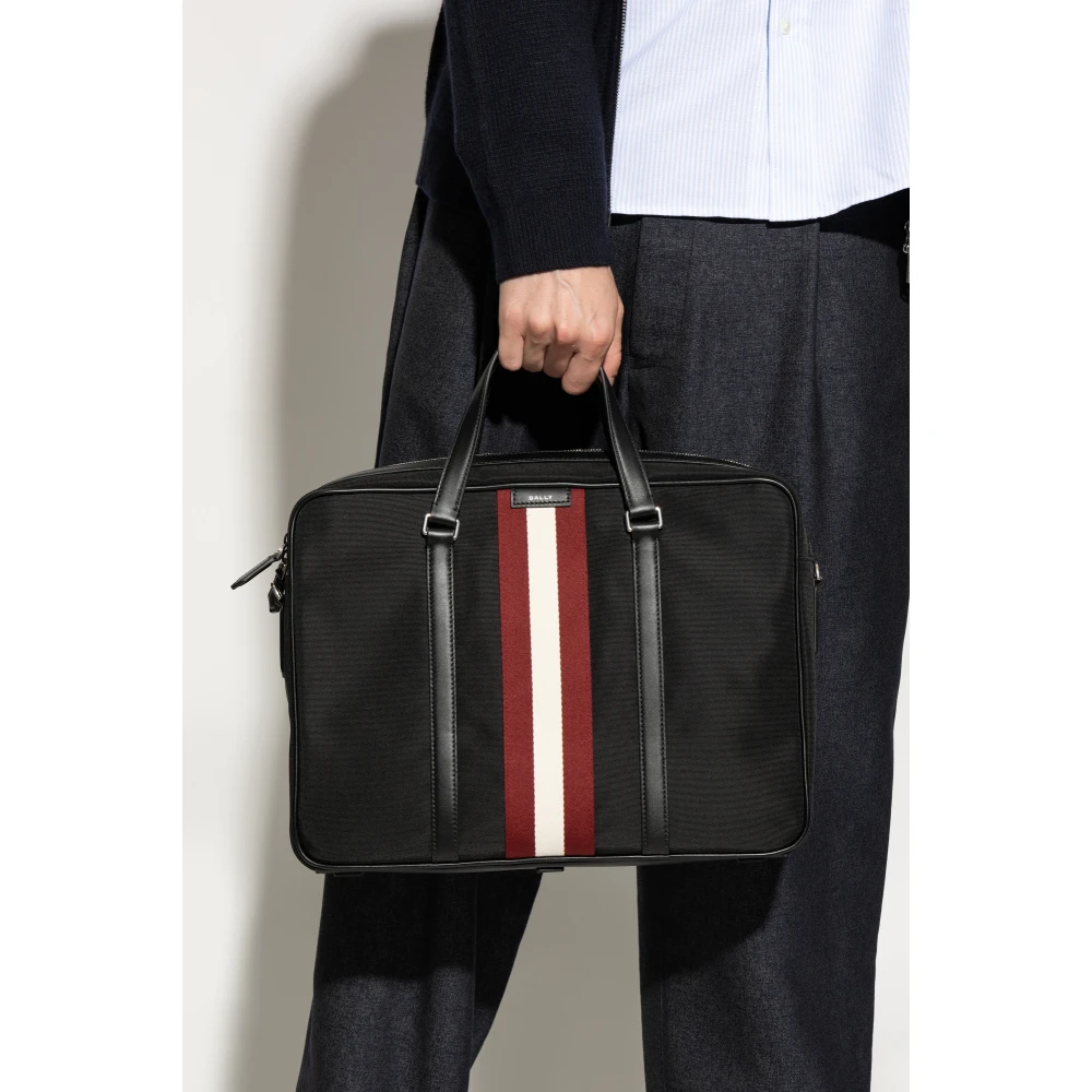 Bally Aktetas met logo Black Heren