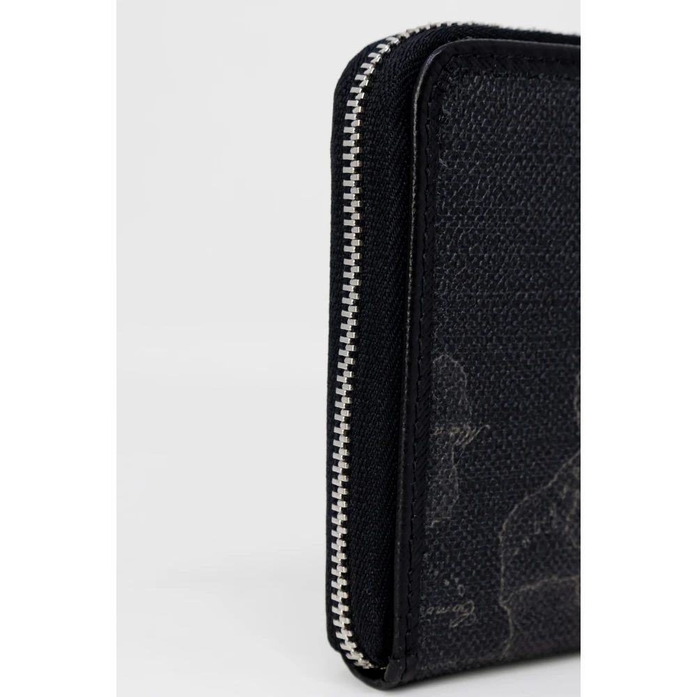 Alviero Martini 1a Classe Zwarte leren portemonnee met polyurethaan afwerking Black Dames