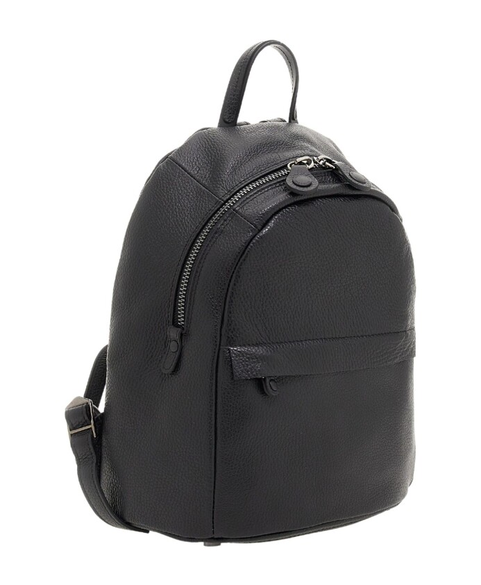 black-womens-backpack-with-front-pocket