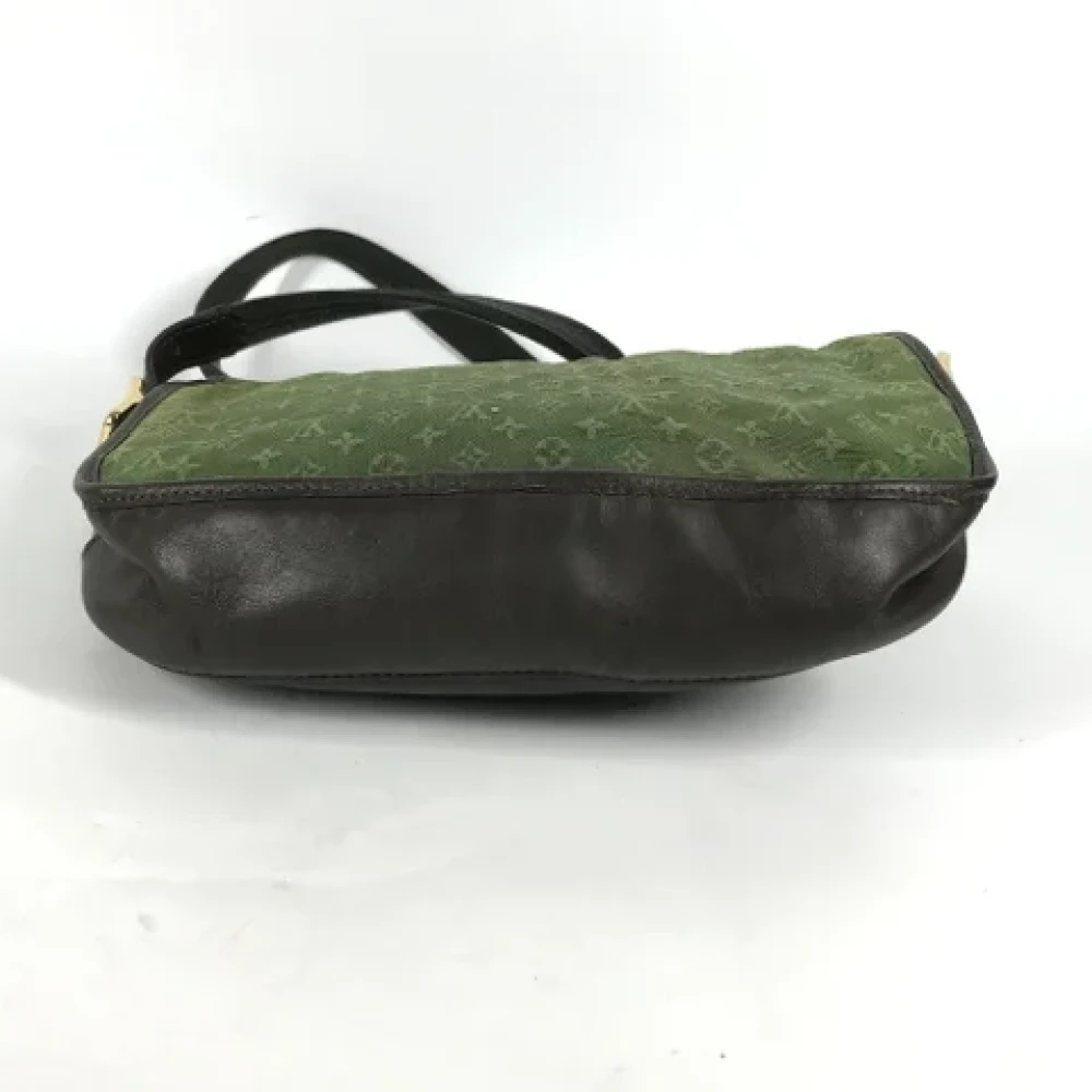 Louis Vuitton Vintage Pre-owned Cotton louis-vuitton-bags Green Dames