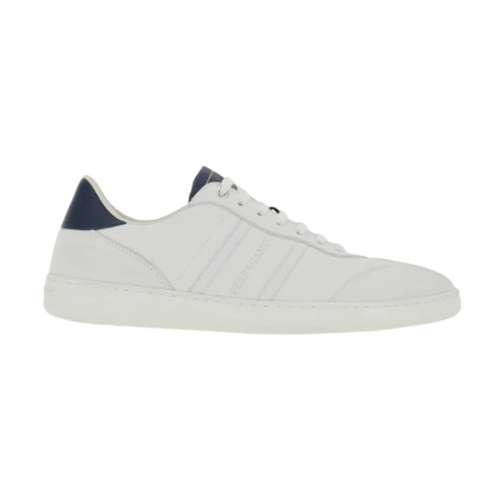 Ferragamo Men's White Sneakers, 9 Uk, Trainers