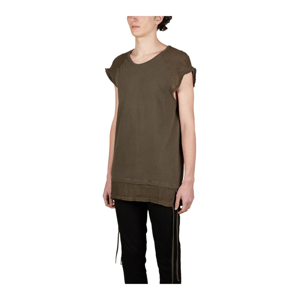 Andrea Ya aqov Katoen Linnen Tank Top Green Dames