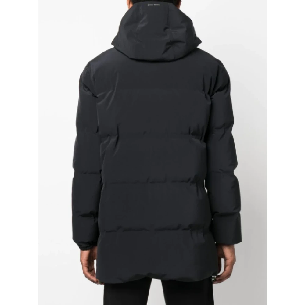Herno Zwarte Impact Parka met Membraan Gray Heren